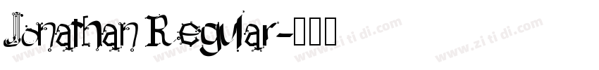 Jonathan Regular字体转换